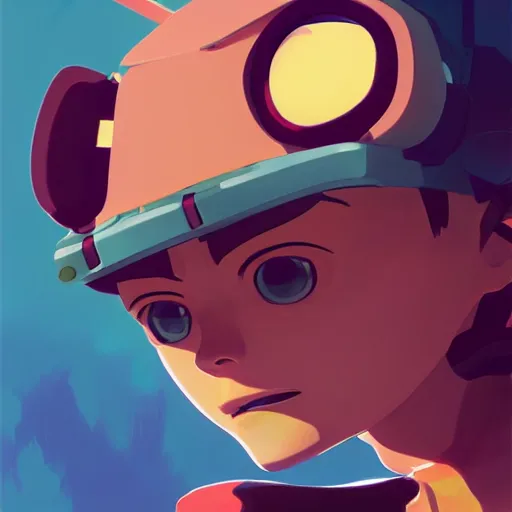 Image similar to face icon stylized minimalist flcl, loftis, cory behance hd by jesper ejsing, by rhads, makoto shinkai and lois van baarle, ilya kuvshinov, rossdraws global illumination