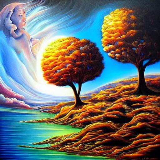 Prompt: unique breathtaking surreal painting by best artist