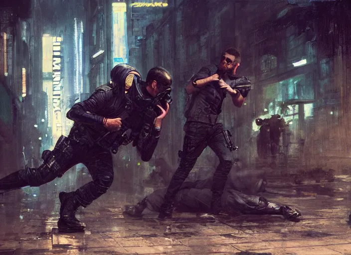 Image similar to sam fisher evading mercs ( blade runner 2 0 4 9, dystopian, cyberpunk 2 0 7 7 character design ). orientalist portrait by john william waterhouse and james gurney and theodore ralli and nasreddine dinet, oil on canvas. cinematic, hyper realism, realistic proportions, dramatic lighting, high detail 4 k