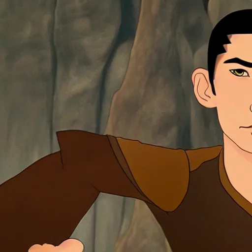 Image similar to adam driver as avatar aang from the last airbender