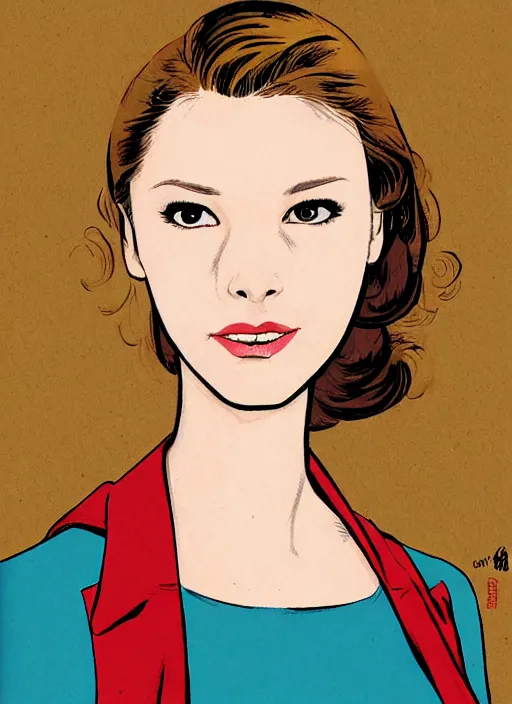 Image similar to a portrait of a pretty young lady by cliff chiang