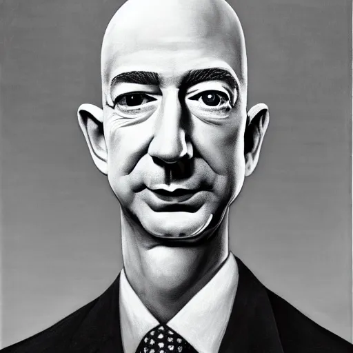 Prompt: jeff bezos as the cucumber king, his face morphed into a cucumber, detailed airbrush art, by gertrude abercrombie