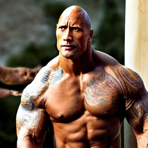 Image similar to Dwayne Johnson as The American Rock