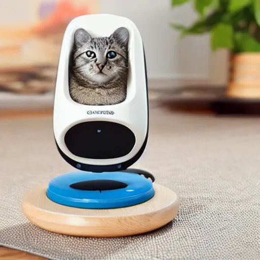 Image similar to cottagecore manageable speakerphone cat