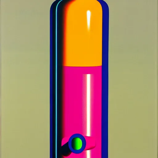 Image similar to propane cylinder by shusei nagaoka, kaws, david rudnick, airbrush on canvas, pastell colours, cell shaded, 8 k