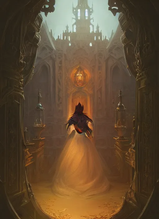 Image similar to a haunted castle, deep focus, d & d, fantasy, intricate, elegant, highly detailed, digital painting, artstation, concept art, matte, sharp focus, illustration, hearthstone, art by artgerm and greg rutkowski and alphonse mucha