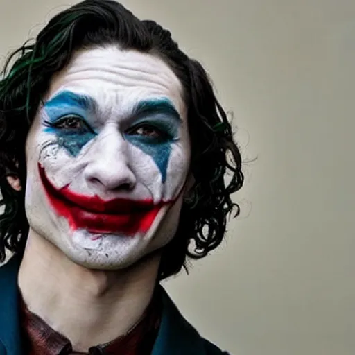 Prompt: Ezra Miller as Joker, real photo