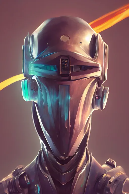 Image similar to epic mask helmet robot ninja portrait stylized as fornite style game design fanart by concept artist gervasio canda, behance hd by jesper ejsing, by rhads, makoto shinkai and lois van baarle, ilya kuvshinov, rossdraws global illumination radiating a glowing aura global illumination ray tracing hdr render in unreal engine 5