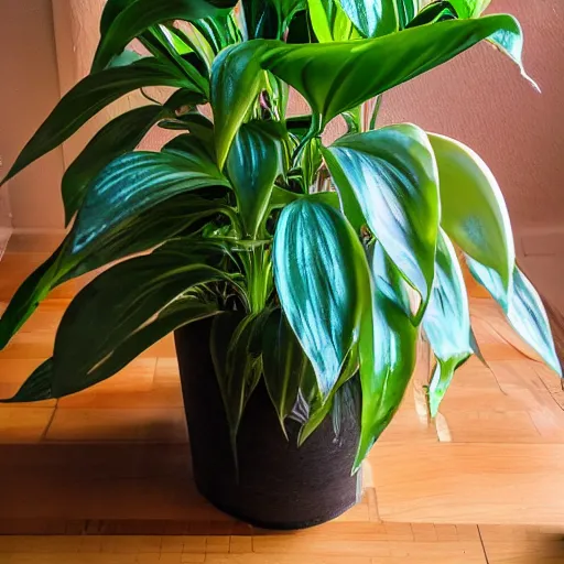 Prompt: Photo of a mystical houseplant