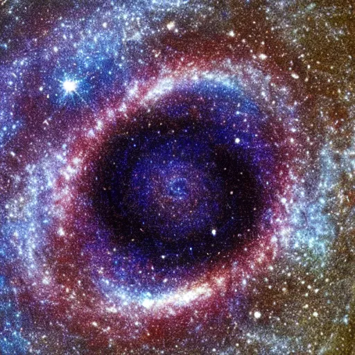 Image similar to a galaxy inside a ring