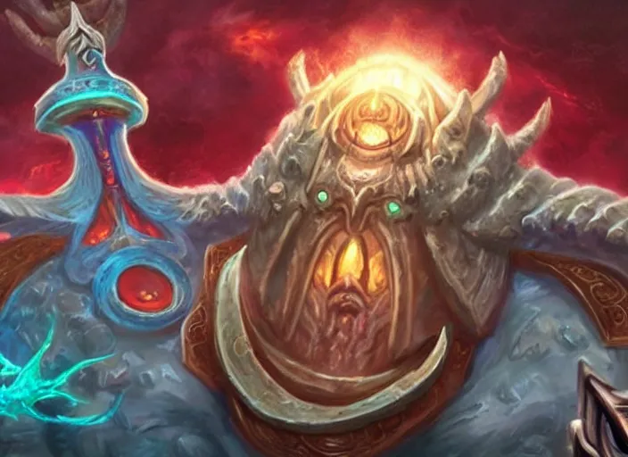 Prompt: donald trump as old god n'zoth in world of warcraft