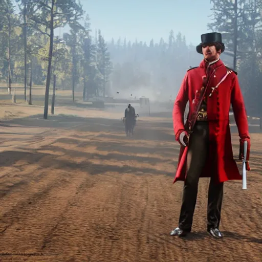 Image similar to napoleon in red dead redemption 2.