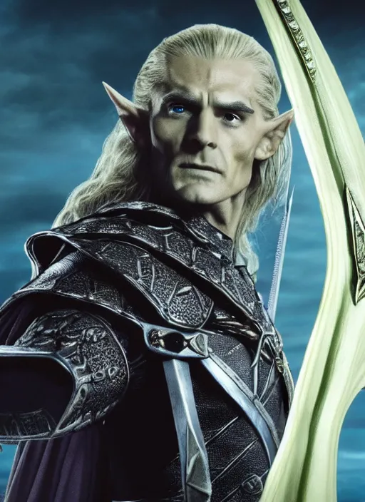 Prompt: movie still of skeletor as legolas in lord of the rings, 8 k, hd