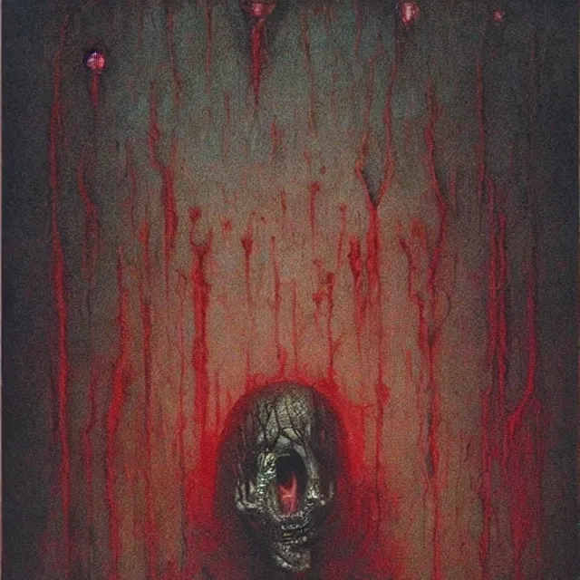 Image similar to acid rich colors, giger beksinski gammell horror king chaos, bleeding colors, big budget movie scene, horror reality, award winning photograph, cinematic lighting, realistic!, hyperrealism, realistic refine flavor, real polaroid picture