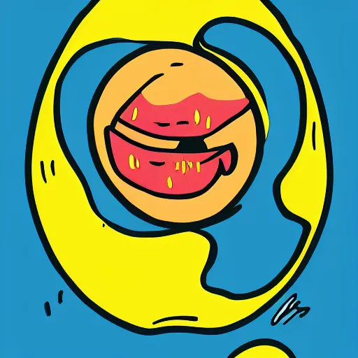 Image similar to Runny egg, pop art, illustration, 8k