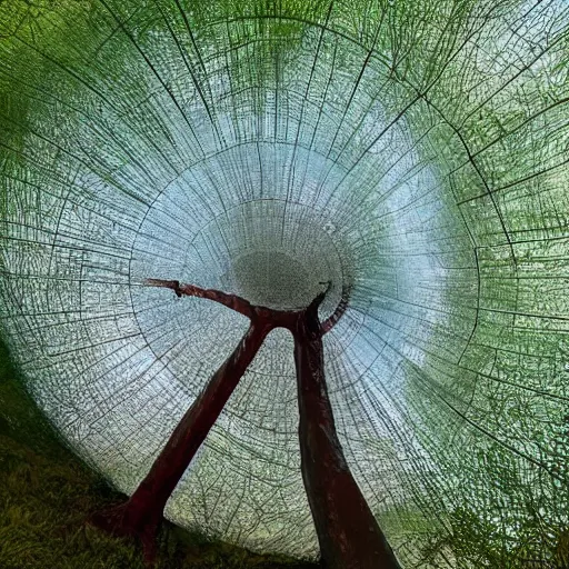 Image similar to a translucent spiral tree