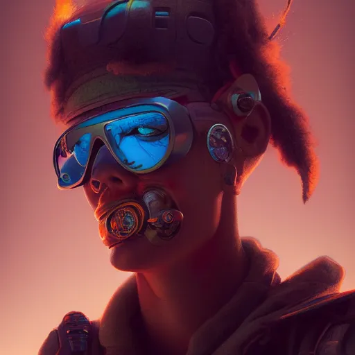 Image similar to apocalyptic chipolino cyberpunk portrait by gaston bussierre and charles vess and james jean and erik jones and rhads, 3 d octane render, beautiful fine face features, intricate high details, sharp, ultradetailed