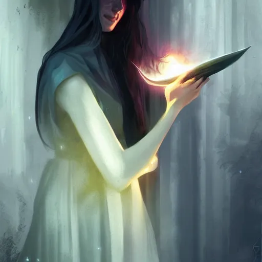 Image similar to shadow mage casting dark magic in the daytime by charlie bowater