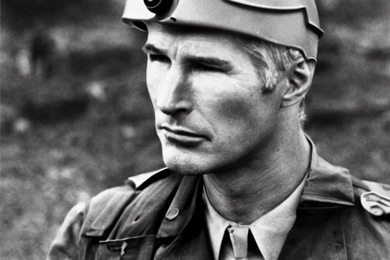 Image similar to richard gere is iron man, fighting in world war 2, historical 1 9 4 5 photo