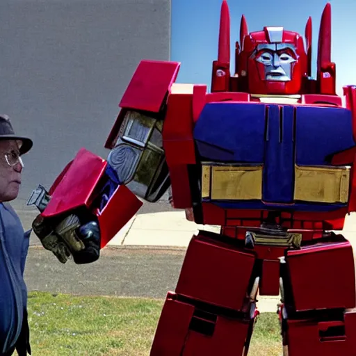 Image similar to Danny DeVito as Optimus Prime