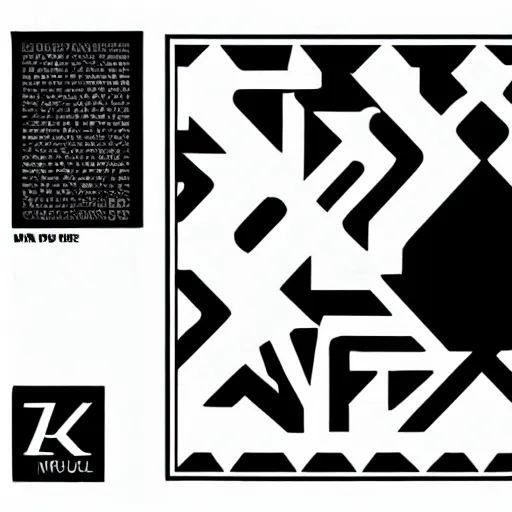 Image similar to black on white graphic poster in style of david rudnick, acid, y 2 k