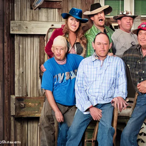 Prompt: film still of the 2 0 1 2 tv show'the new york hillbillies '. sigma 8 5 mm f / 1. 2