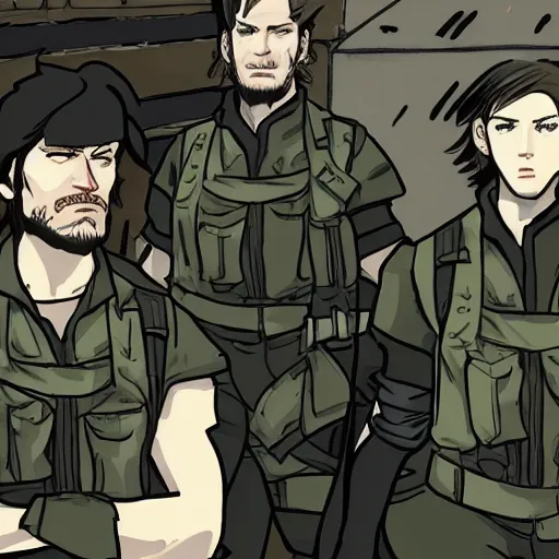 Image similar to metal gear solid in calarts style