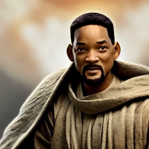 Prompt: will smith as obi wan kenoby