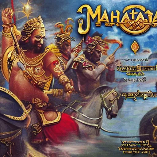 Prompt: mahabharat war