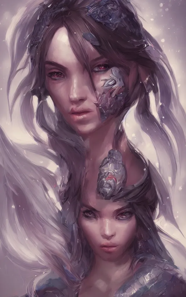 Image similar to digital art, centered portrait of dragon girl by ross tran, ultra - detailed, character design, concept art, trending on artstation,