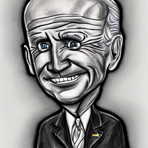 Prompt: drawing of joe biden in the style of corpse bride