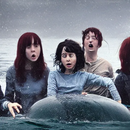 Image similar to submarine horror movie 8 k high resolution film still