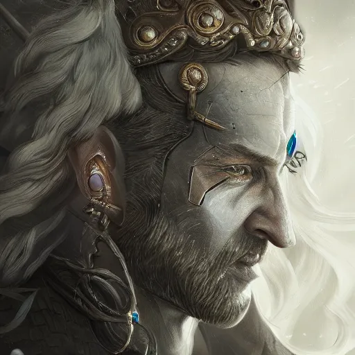 Prompt: Leif GW Persson, closeup, D&D, fantasy, intricate, elegant, highly detailed, digital painting, artstation, concept art, matte, sharp focus, illustration