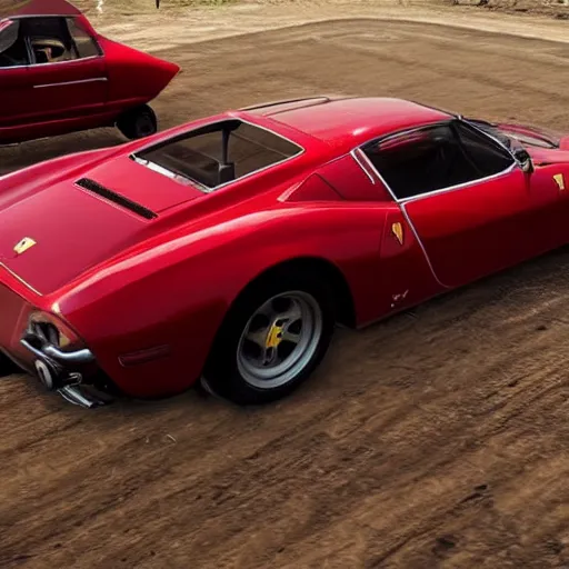 Image similar to ferrari in red dead redemption 2