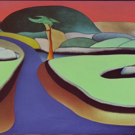 Image similar to A Landscape by Bhupen Khakhar