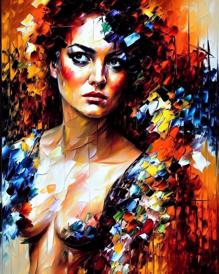 Image similar to neo - baroque portrait of a woman painted by henry asencio, leonid afremov, casey baugh, sandra chevrier, peter coulson