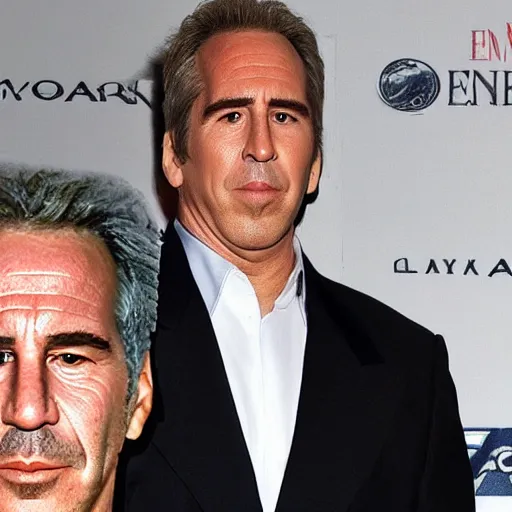 Prompt: Jeffery Epstein peels off his face to reveal Nicholas Cage