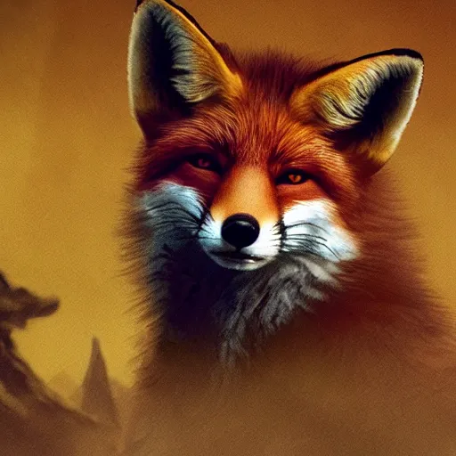 Image similar to a fox in elden ring