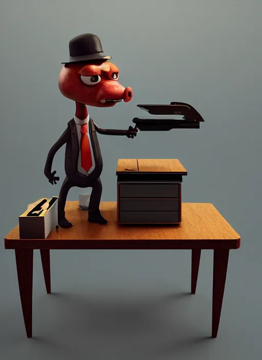 Prompt: anthropomorphic stapler in a desk, naturel, hyper detailed, digital art, trending in artstation, cinematic lighting, studio quality, smooth render, unreal engine 5 rendered, octane rendered, art style by klimt and nixeu and ian sprigger and wlop and krenz cushart.