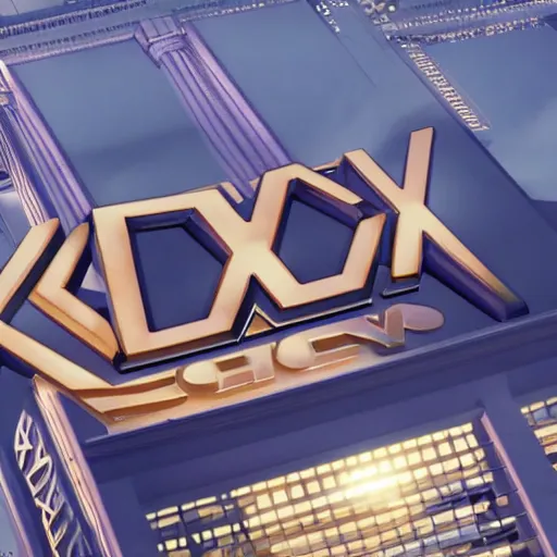 Prompt: 20th Century Fox logo with the Columbia Pictures Lady occluding the view, unreal engine