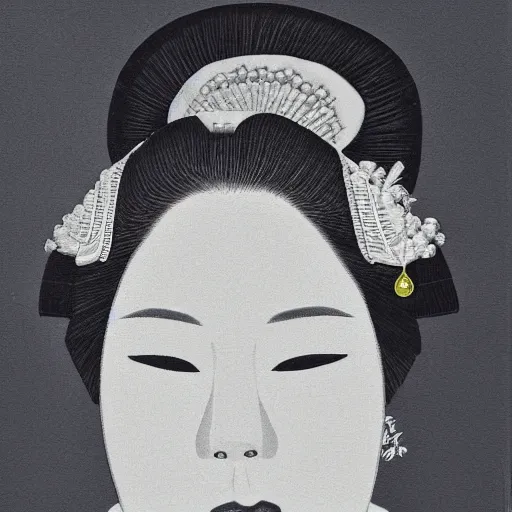 Image similar to portrait of Maiko. Detailed face. Profile picture.