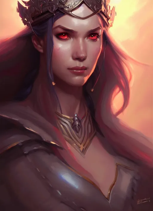 Image similar to percian princess, portrait, art by artgerm and greg rutkowski and magali villeneuve, d & d, fantasy, highly detailed, portrait, digital painting, trending on artstation, concept art, sharp focus, illustration