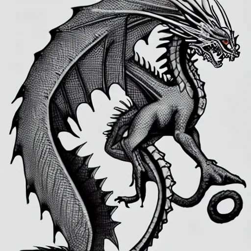 Image similar to a dragon in the style of Kuroda Seiki