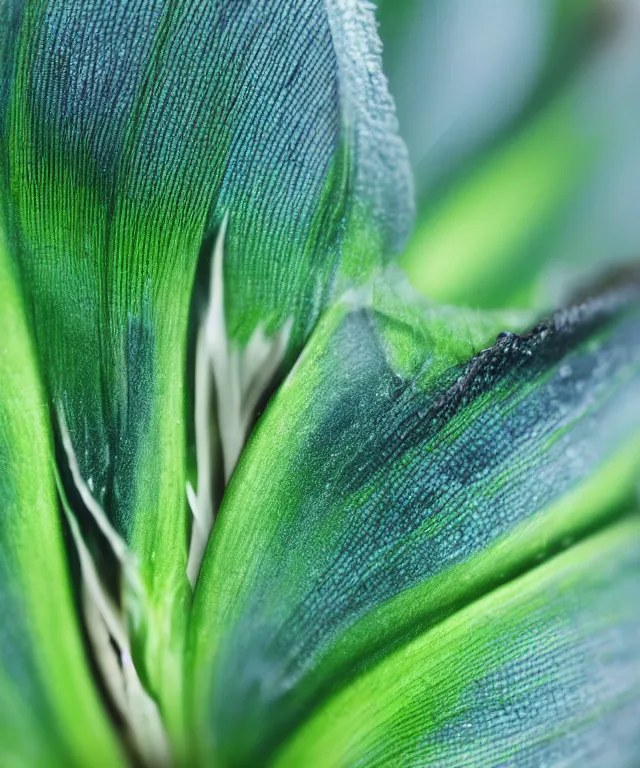 Prompt: close up of a green iris, electrical sparks, macro lens, 7 0 mm, highly detailed