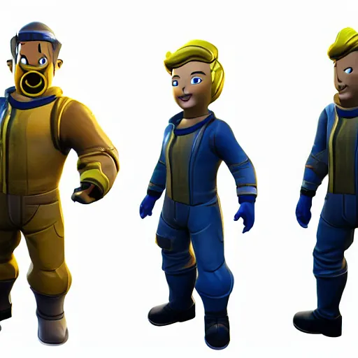 Image similar to Vault Boy in fortnite