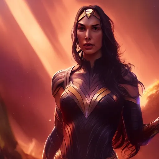 Prompt: Gal Gadot is Thanos, hyperdetailed, artstation, cgsociety, 8k