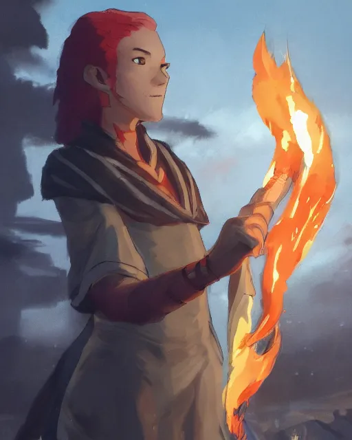 Prompt: [ [ [ [ [ [ squidward ] ] ] ] ] wearing fire nation clothing and practicing firebending outside at susnset, [ [ [ [ [ [ greg rutkowski ] ] ] ] ] ]