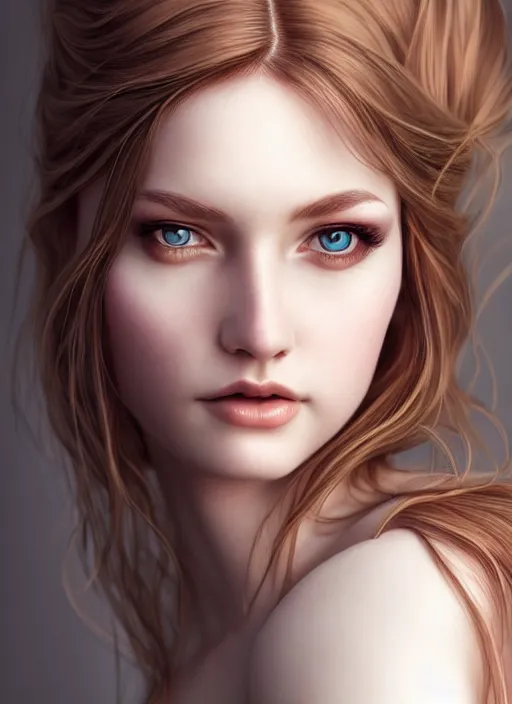 Image similar to a gorgeous scottish female photo, professionally retouched, soft lighting, realistic, smooth face, full body shot, torso, dress, perfect eyes, sharp focus on eyes, 8 k, high definition, insanely detailed, intricate, elegant, art by artgerm and jason chan