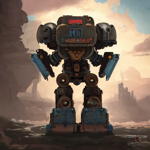 Image similar to sythe mech game artwork stonemaier