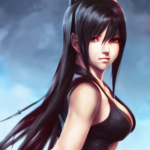 concept art of tifa lockhart by WLOP, rossdraws, Logan | Stable ...